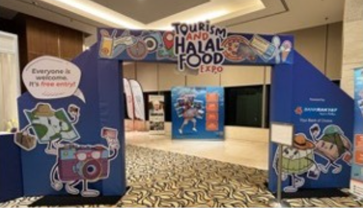 Tourism & Halal Food Expo 2024 — Tourism & Halal Food Expo entrance arch